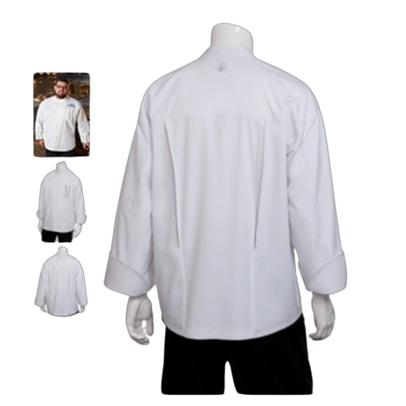 BNWT Chef Works AMALFI SIGNATURE SERIES CHEF COAT size medium - Picture 3 of 4